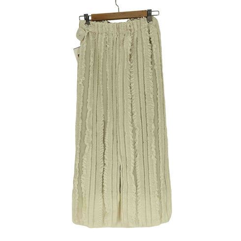 ショコラフィネローブ chocol raffine robe 25SS ジャガード ストライプ フリル Iライン スカート レディース  F